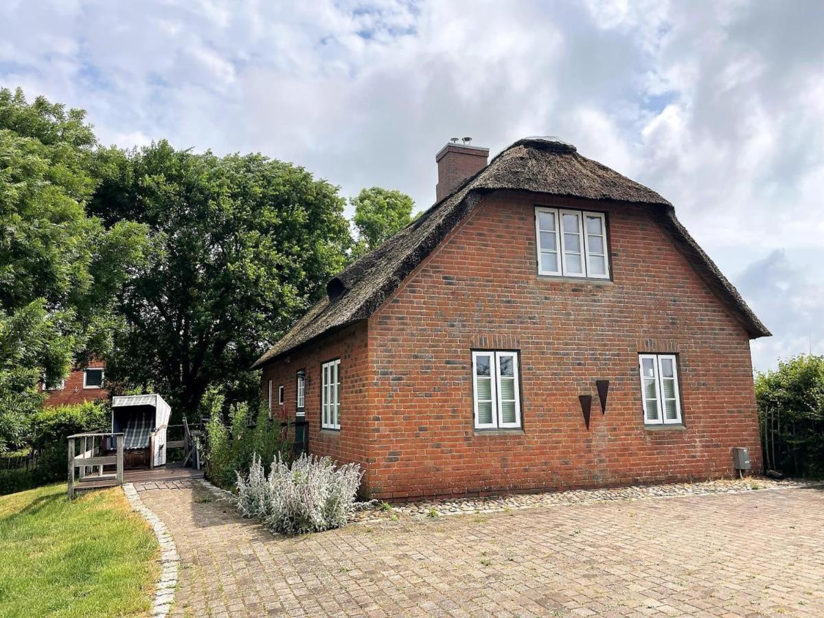 Das Puppenhaus, Reetdach, Sauna, Kamin, Eingezaeunt, Badewanne, Haustiere Willkommen Emmelsbüll-Horsbüll Exteriör bild