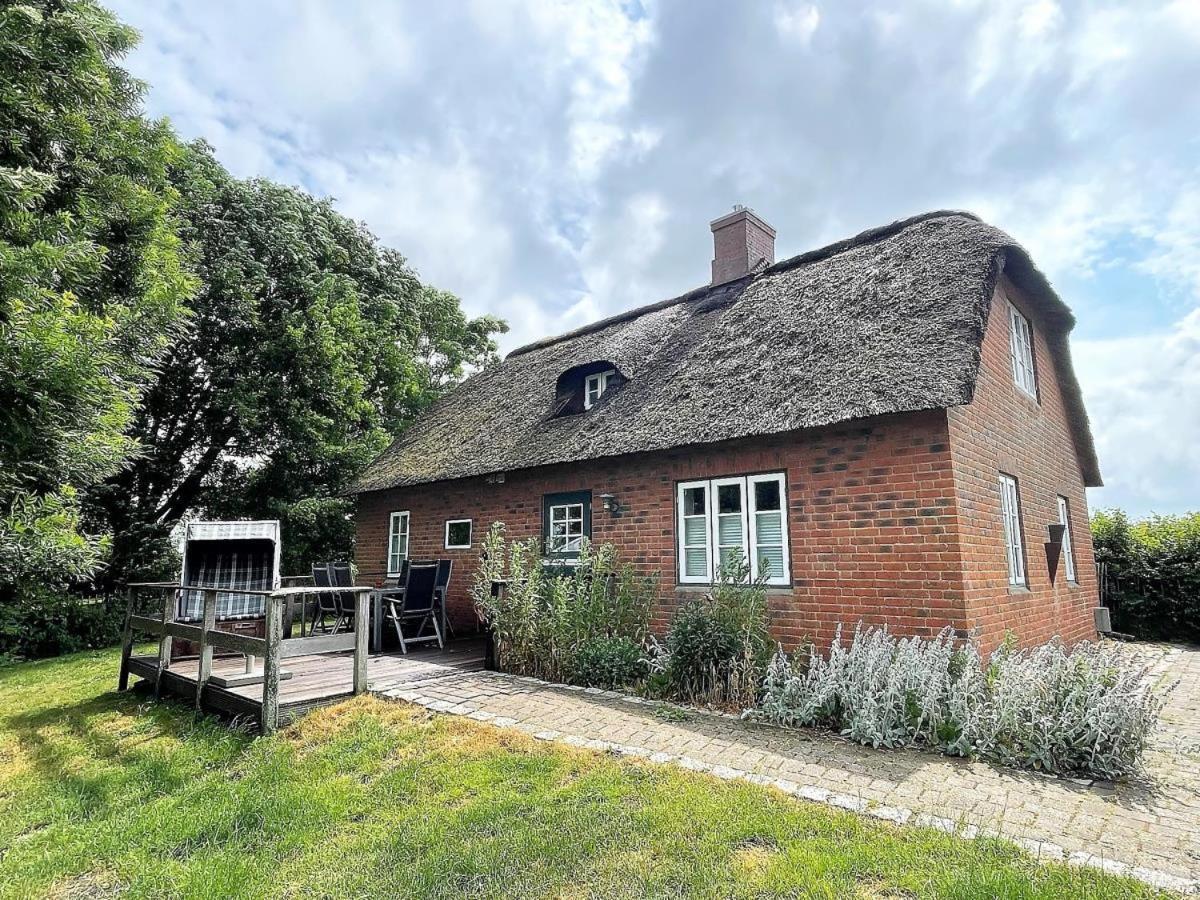 Das Puppenhaus, Reetdach, Sauna, Kamin, Eingezaeunt, Badewanne, Haustiere Willkommen Emmelsbüll-Horsbüll Exteriör bild